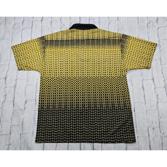 NISOA MENS SIZE XL Pro Soccer Referee Jersey Official Sports Yellow Black - Picture 8 of 9